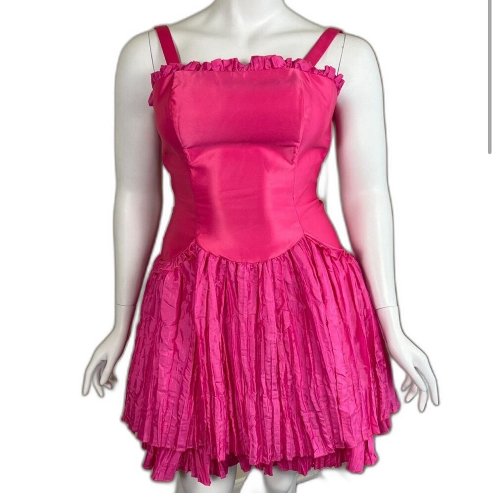 Vintage 2000s Jessica McClintock Gunne Sax Pink Cocktail/ party dress